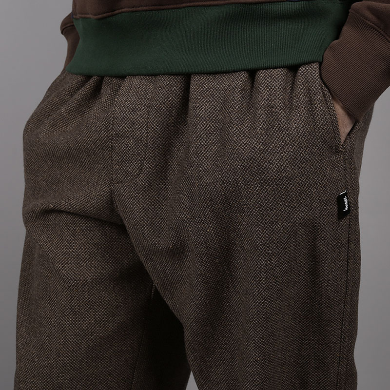 мужские коричневые брюки Stussy Tweed Beach Pant 116359-brown - цена, описание, фото 2